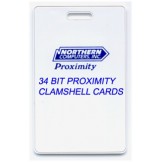 Clamshell Style 34 Bit Proximity Card  - 100 pack